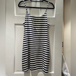 Navy and white Alice and Olivia dress